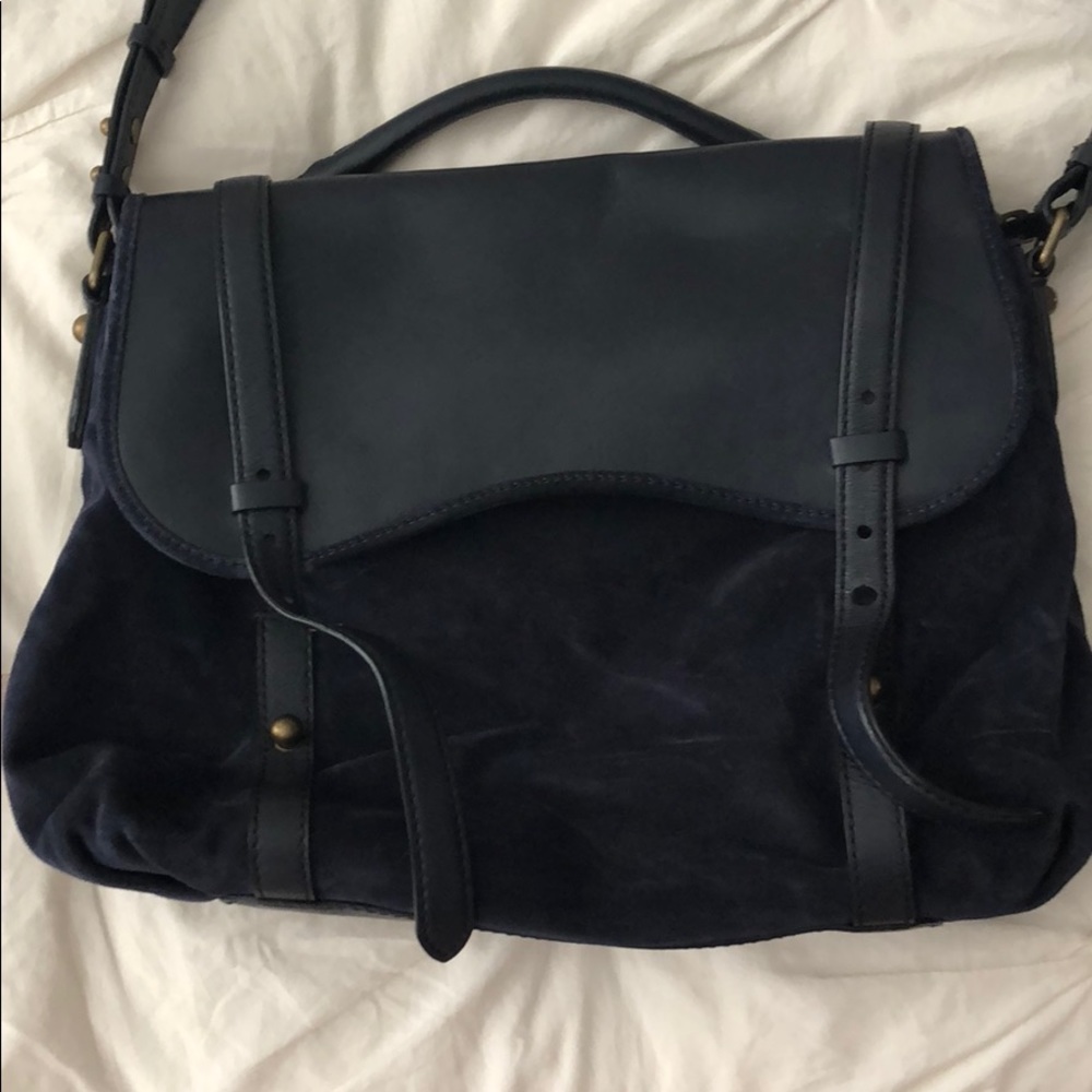 Kate Spade Westward Wanderlust Navy Satchel - Picture 5 of 8